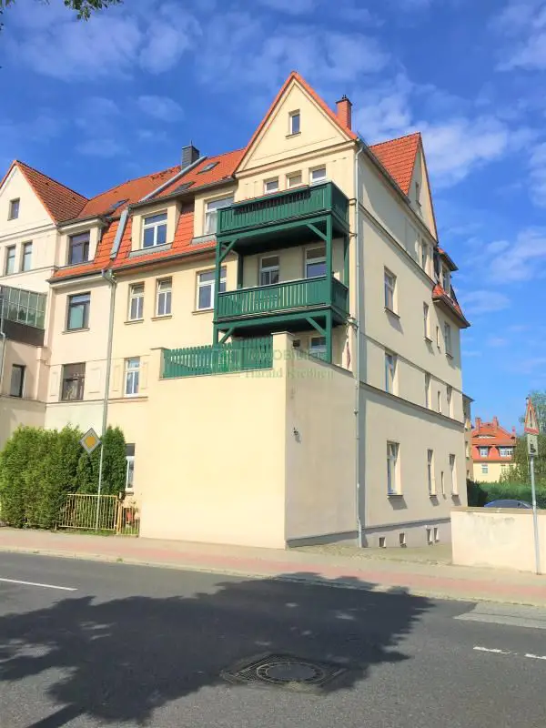 Straßenansicht  -- Frisch renovierte 1 Raum Wohnung im südlichen Stadtteil von Bautzen zu vermieten.