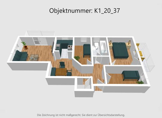  -- Traumhafte 4-Zimmer-Wohnung mit Schwedenofen und 2 Balkonen in Welden!