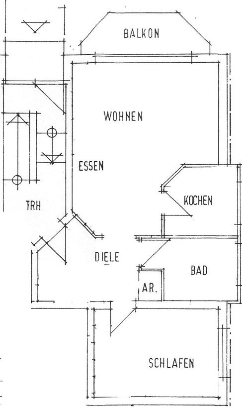 Grundriss -- Helle und sonnige Zweizimmerwohnung