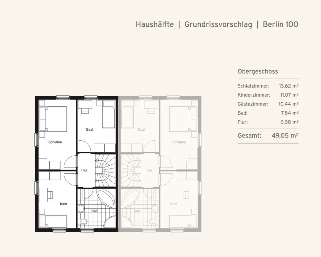 DHHBerlin-OG -- Doppelhaushälfte auf großem Grundstück in Hohen Neuendorf