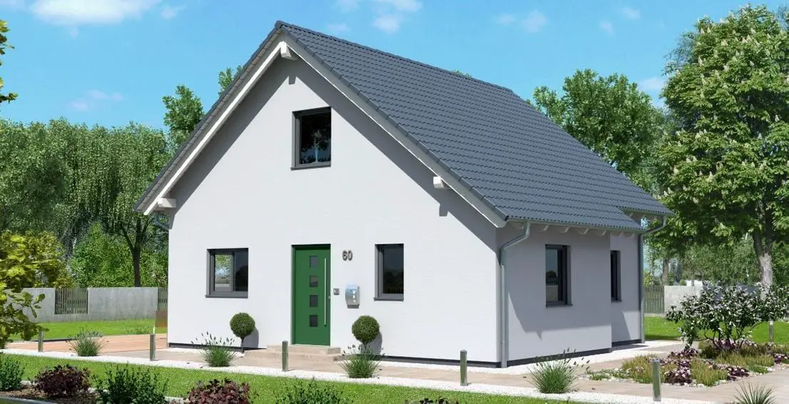 Außenansicht -- Effizientes Traumhaus + Grundstück ! Schwabenhaus macht Ihren Traum vom Hausbau wahr !!!
