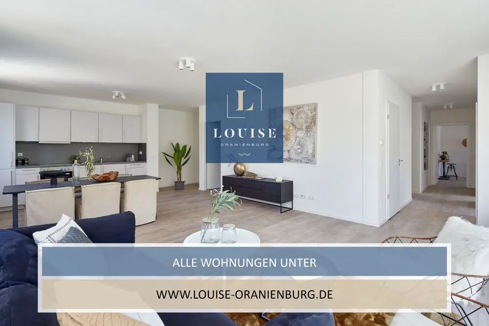 Projekt Louise Oranienburg -- Willkommen im LOUISE: große 4-Zimmer Wohnung mit EBK, Balkon und zwei Bädern!