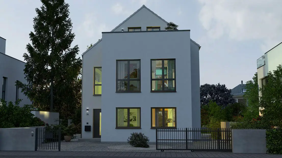 townhouse-sattel-eingang-abend -- Ein Haus viele Möglichkeiten 2,5 Stockwerke in Lauterhofen