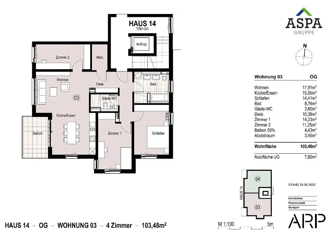 Grundriss -- Die Wohnung, die ALLES hat: tolle 4-Zimmer-Wohnung in ruhiger Lage!