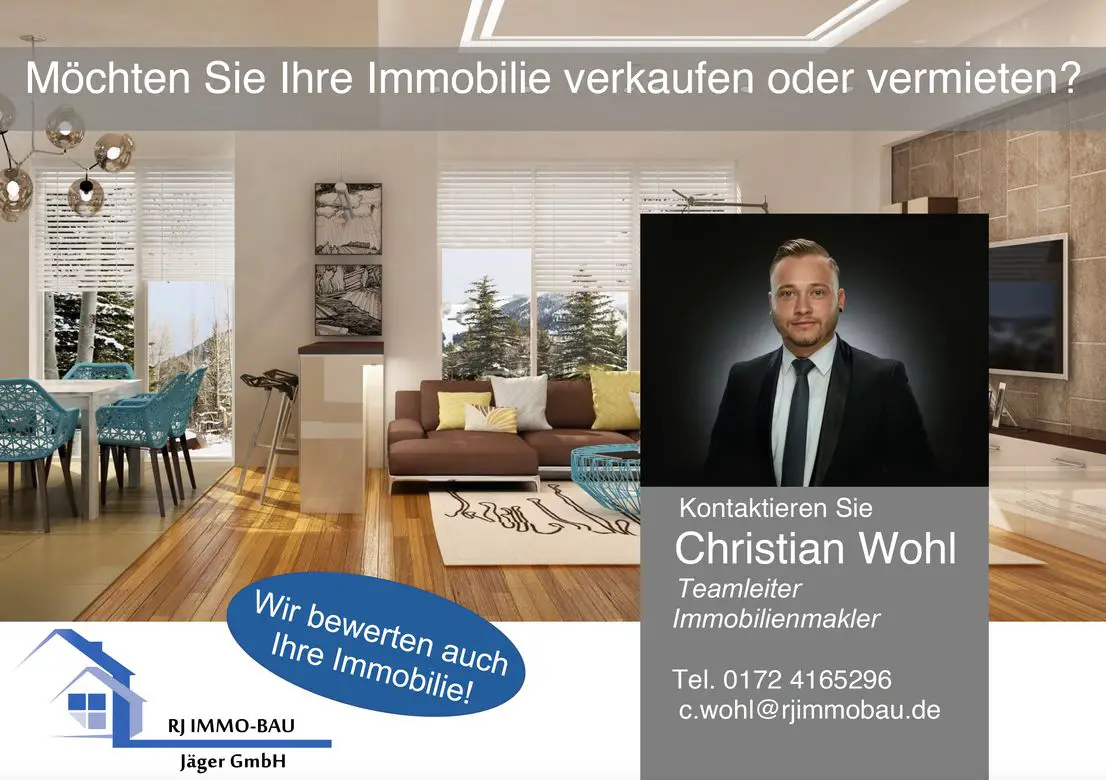 Immobilienmakler Christian Woh -- Gepflegte und stillvolle 2 Zimmer-Wohnung im EG mit Terrasse in Böblingen