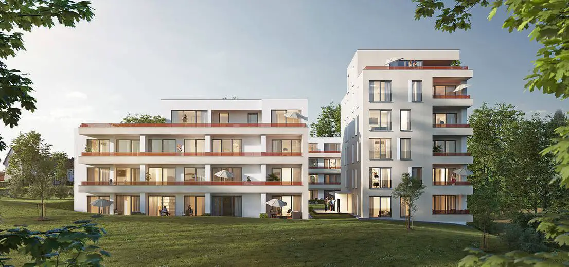 Hausansicht -- Erstbezug: freundliche 4-Zimmer-Wohnung mit Einbauküche und Balkon in Mutlangen