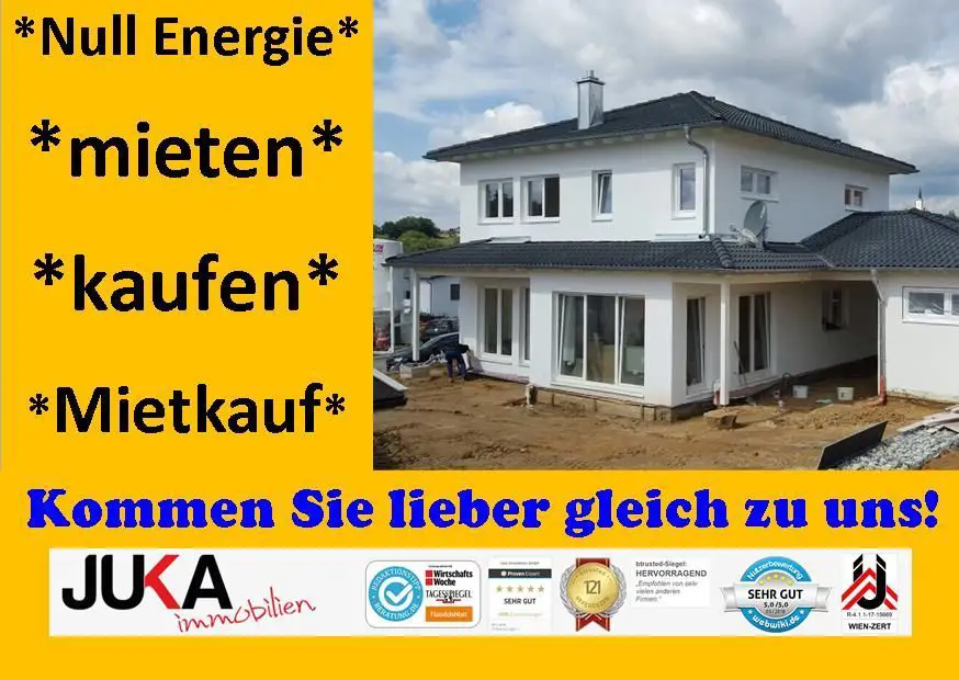 Juka Immobilien Bank- und Immo -- ***NULL-ENERGIE-HAUS ***, inkl. el. Rollo, Terrasse***.