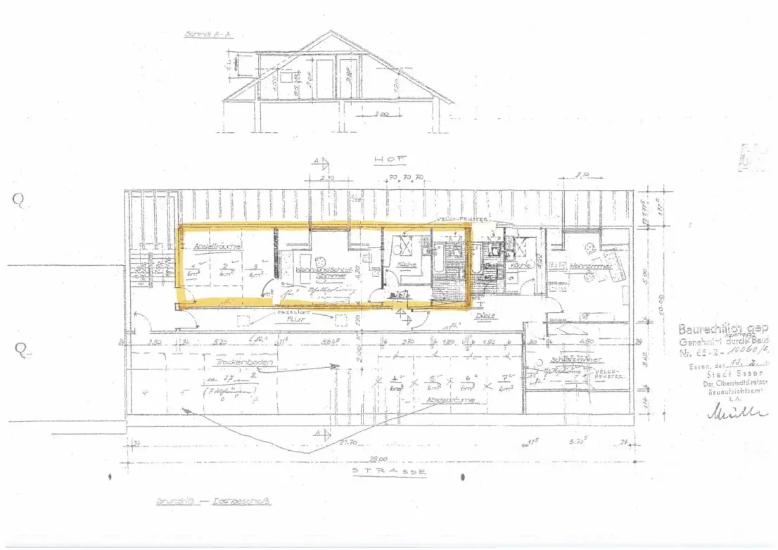 DOC992 -- 2,5-Zimmer Dachgeschosswohnung zu vermieten