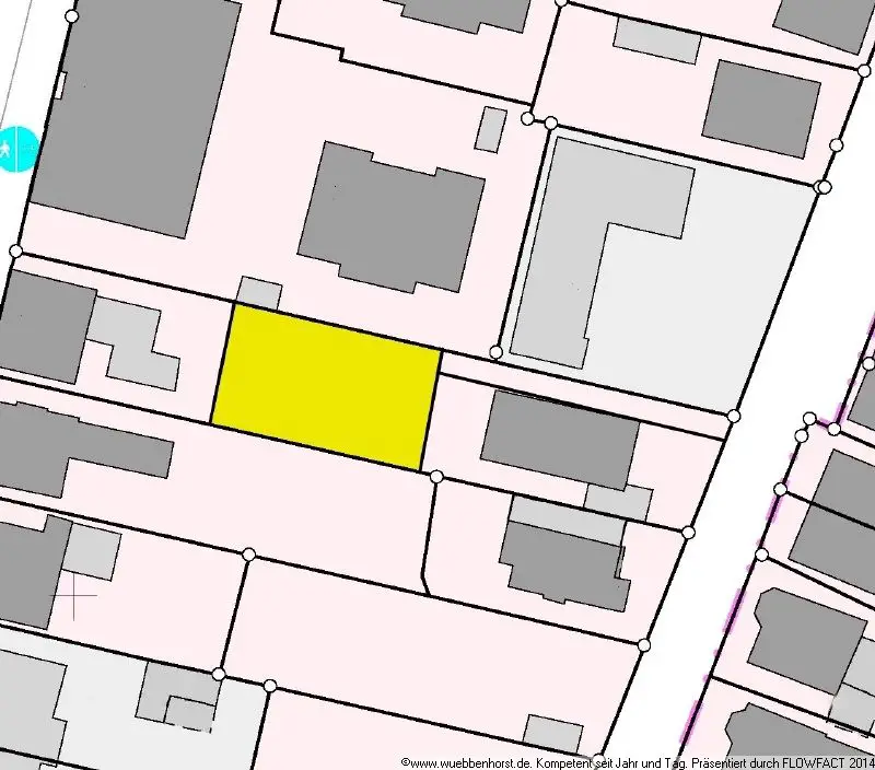 Lageplan -- Kleines attraktives Baugrundstück für ein Ein- bis Zweifamilienhaus im "Bürgereschviertel"