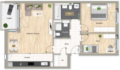 Etagenwohnung in München (Thalkirchen-Obersendling) zum Kauf mit 3 Zimmer und 89,43 m² Wohnfläche. Ausstattung: Personenaufzug, Balkon, Fliesenboden, Parkettboden, Fernheizung, Fußbodenheizung.