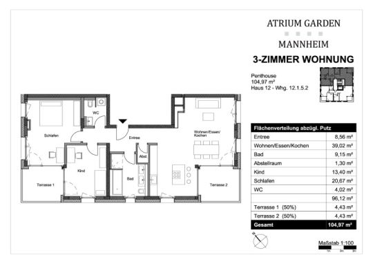 3 Zimmer Wohnung Zum Verkauf 68165 Mannheim Mapio Net
