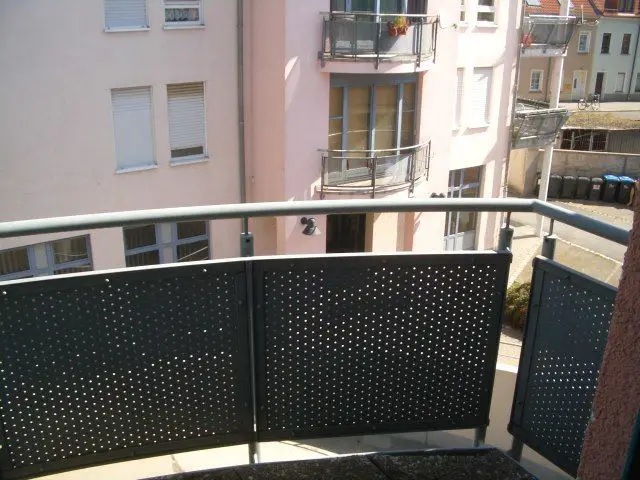 Blick vom Balkon -- DG- Maisonette mit Balkon