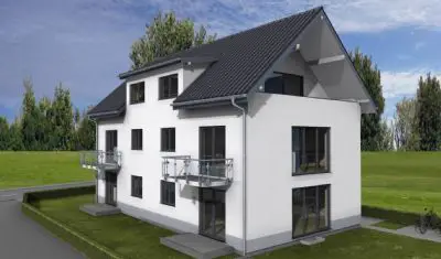 Wohnung in Bielefeld (Jöllenbeck) zum Kauf mit 3 Zimmer und 82,58 m² Wohnfläche. Ausstattung: Balkon, Garten, Massiv, Estrich, Fliesenboden, Gas.