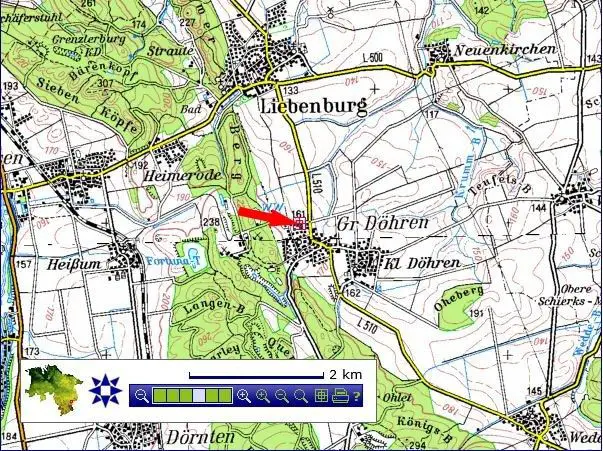 Lageplan 1 -- Gr. Döhren: Neubaugebiet "Weißer Weg"