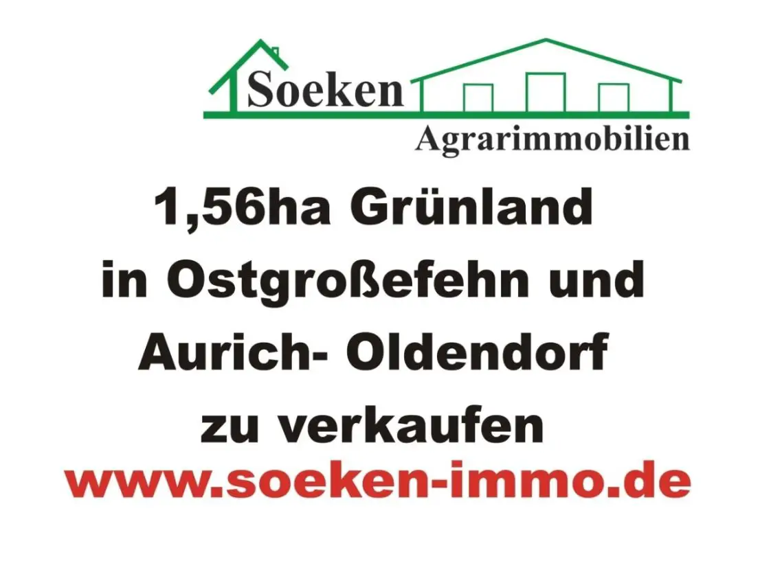Bild... -- 1,56ha Grünland in Ostgroßefehn und Aurich-Oldendorf zu verkaufen. HF1823