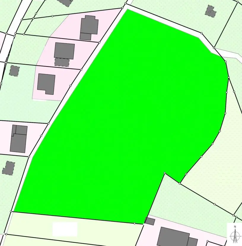 Lageplan -- Bauträger-Grundstück in Sonneberger Südhanglage