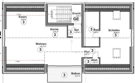  -- NEUBAU** 2-Zimmer-Dachgeschosswohnung in Rheinstetten