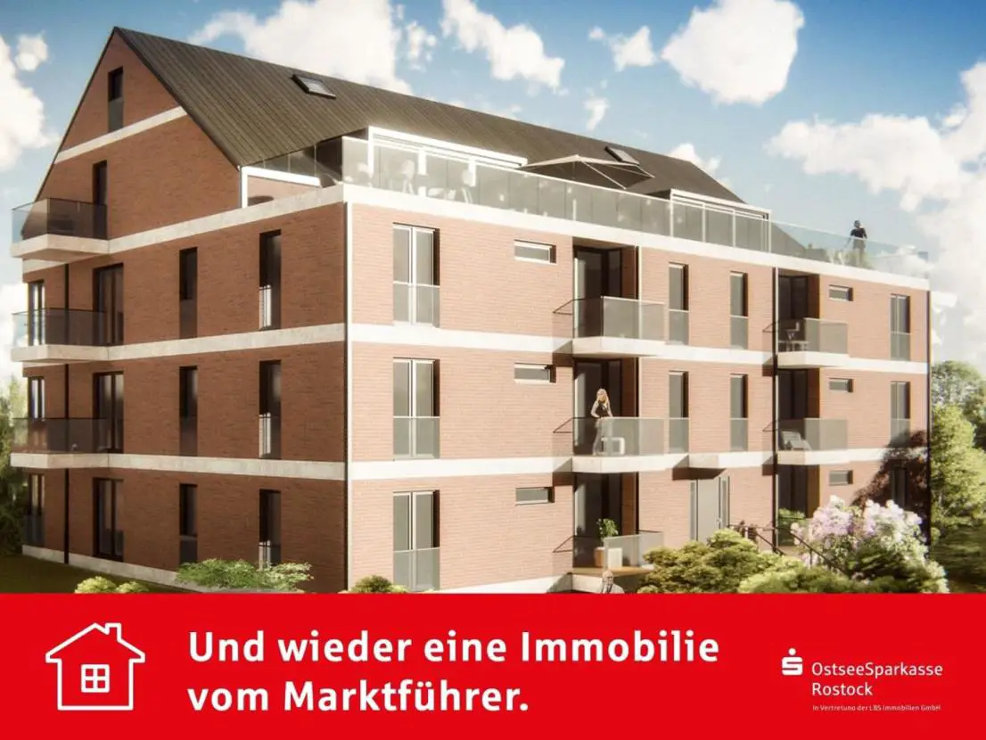 Visualisierung des Vorhabens -- Eigentumswohnung in Rostock-Südstadt mit TG-Stellplatz