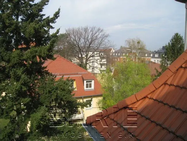 Blick -- 2 Zimmer Dachgeschoss-Wohnung in Dresden Striesen, Nähe Pohlandplatz