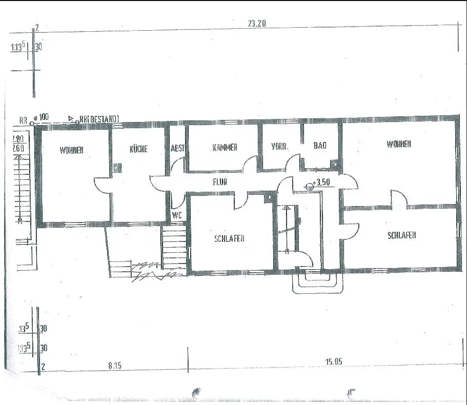 Grundriss -- Großzügige 5,5 ZKB Wohnung ca. 232 m² Wohn- und Nutzfl. Evtl. auch zwei Wohnungen möglich