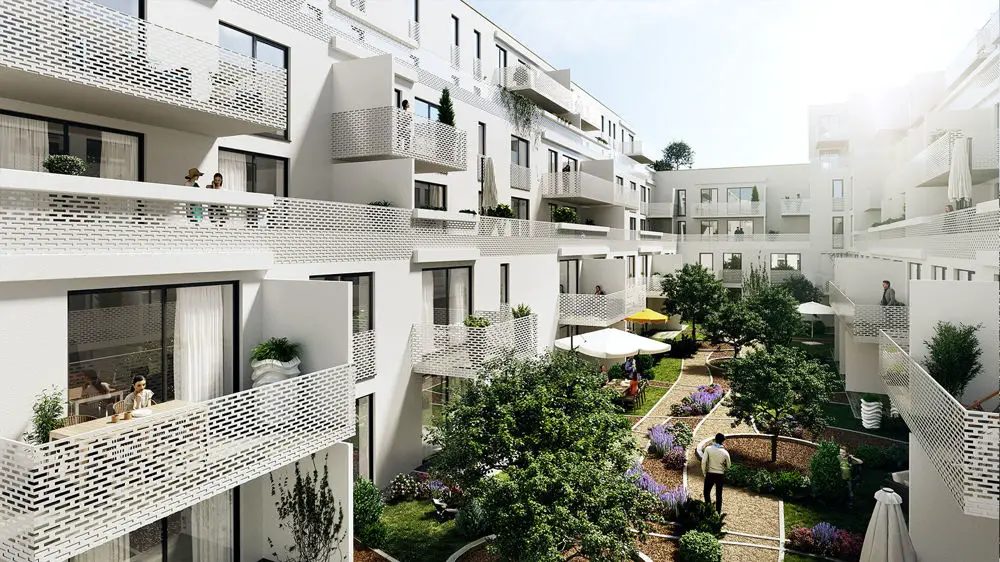 Außenvisualisierung -- Ihr neues Zuhause: Helle 3-Zimmer Wohnung mit Balkon!