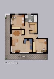 Wohnung 7 mit Text -- 3 Zimmer-Domizil mit Dachterrasse