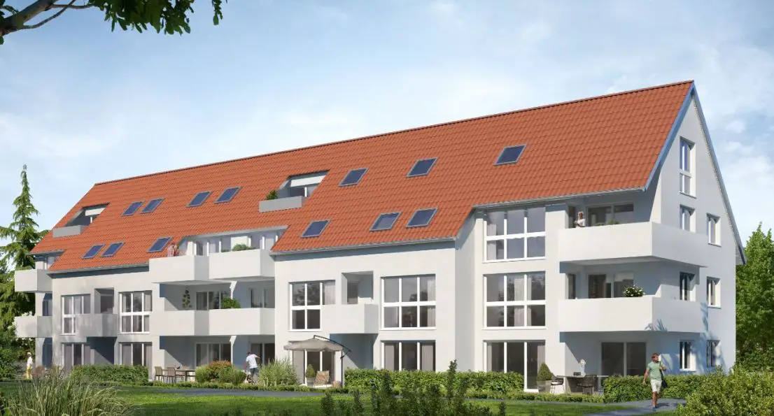 Visualisierung Außen -- Schöne 2-Zimmer-Neubauwohnung im Herzen von Böckingen