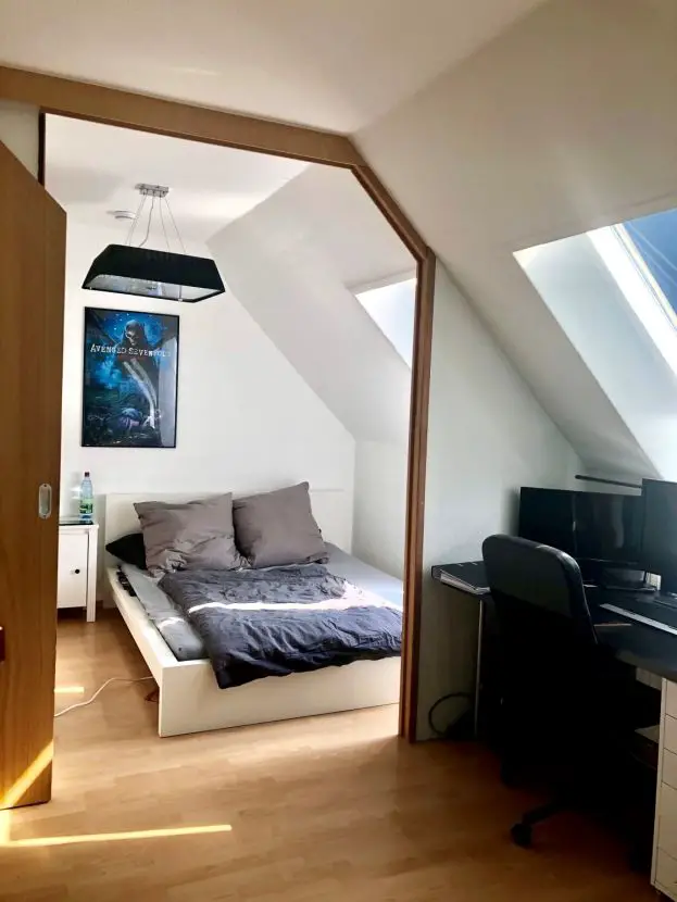 Schlafen -- Moderne 1,5-Zimmer-Wohnung in zentraler Lage in Hermsdorf