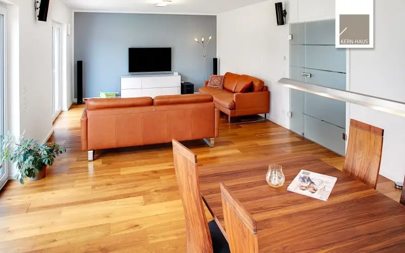 Beispiel Wohnzimmer -- Modernes Reihenendhaus mit hellen Räumen in Lambsheim (inkl. Grundstück & Kauf-/Baunebenkosten)