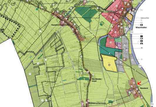 Flächennutzungsplan -- Wohnbebauung oder Gewerbe - Mischgebiet in Wischhafen