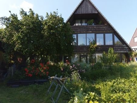 Südansicht1 -- Gepflegtes Einfamilienhaus mit Einliegerwohnung im Naturgarten mit Hanglage in Aerzen / OT zu kaufen