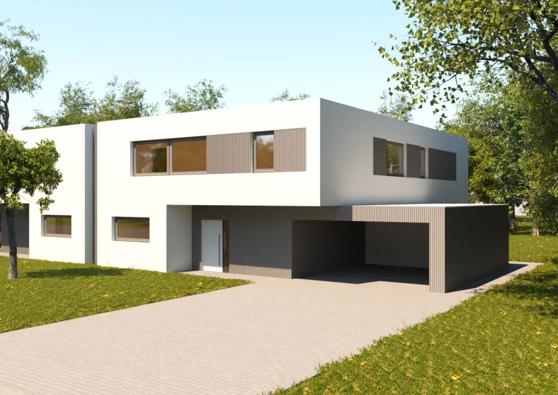 c08_grau_ -- Hochmoderne Doppelhaushälfte in einzigartigem Design!