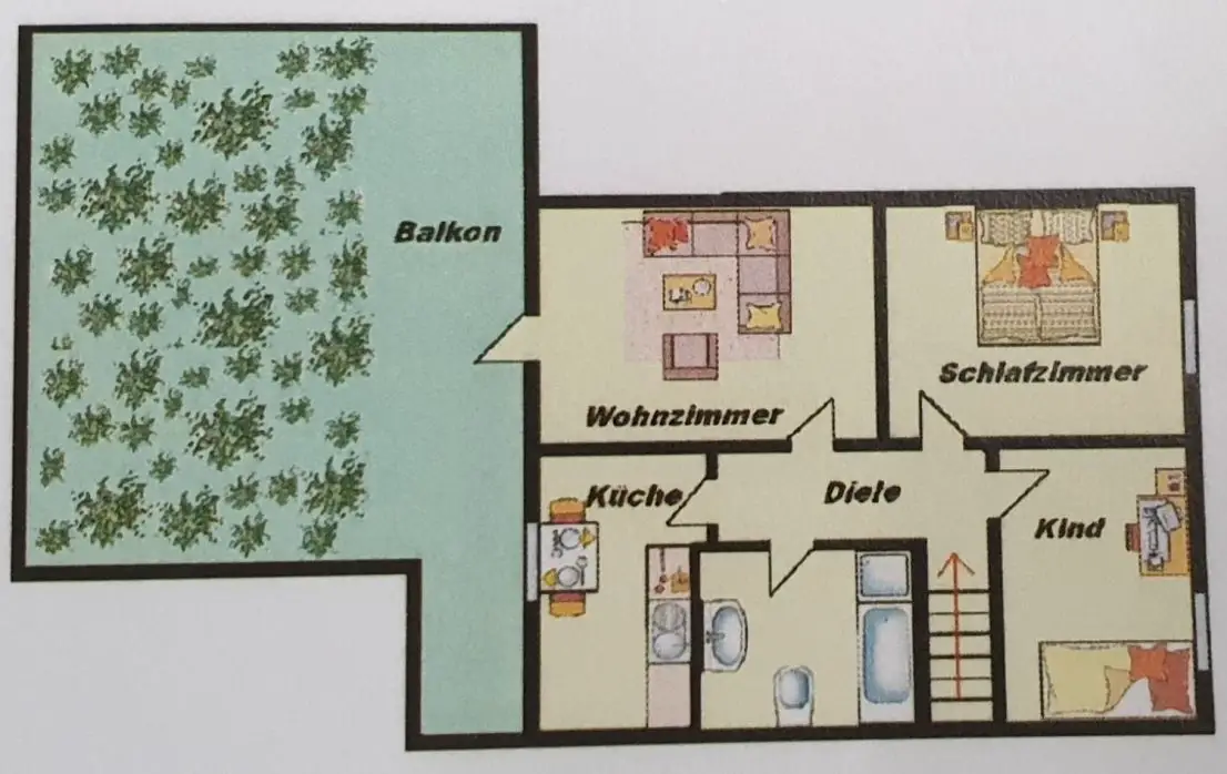 20190708_201540 -- Modernisierte 3-Zimmer-DG-Wohnung mit Dachterrasse in Sankt Augustin Niederpleis