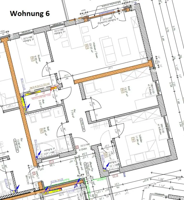 Wohnung 6 -- Erstbezug mit Balkon: exklusive 3-Zimmer-Wohnung in Ingolstadt - Gerolfing