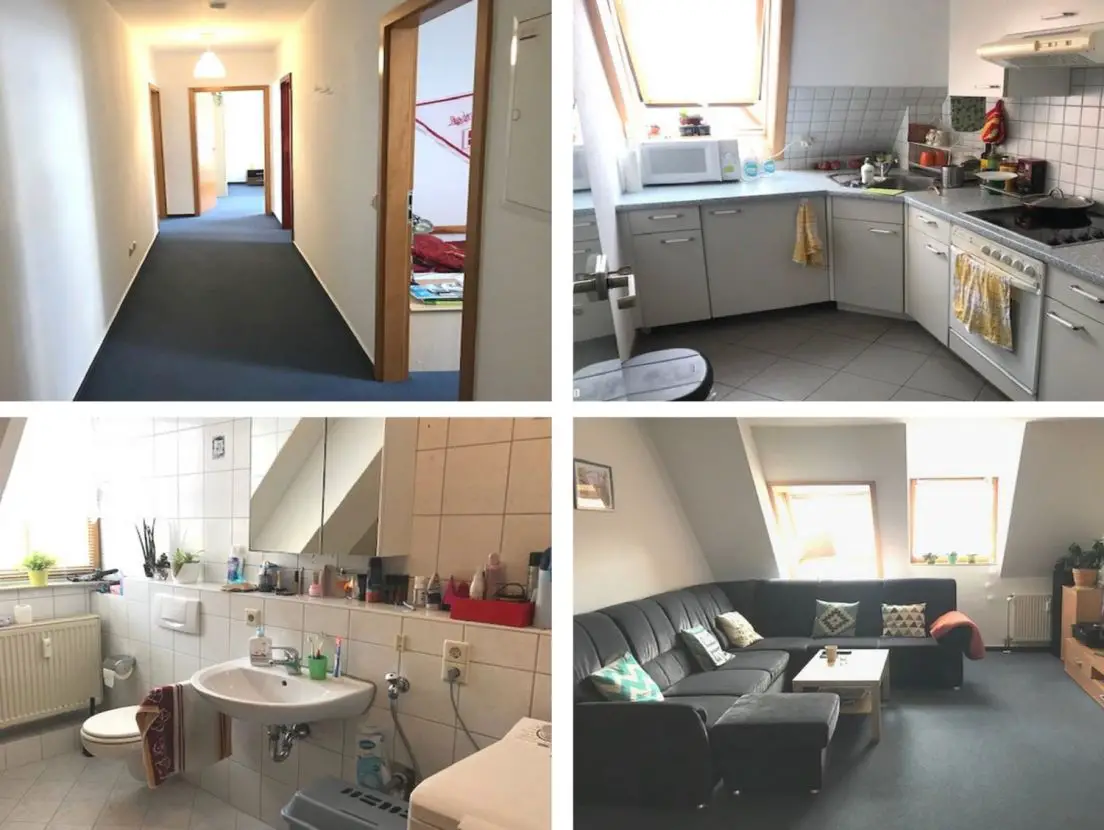 Blick in die Wohnung -- Kapitalanlage: Vermietete 3-Zimmer-Eigentumswohnung in Gechingen