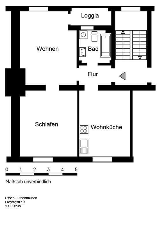 Wohnung Grundrisse -- *** Großzügige 2-Zi-Wohnung mit toller Wohnküche in Nähe des Westbahnhofs ***
