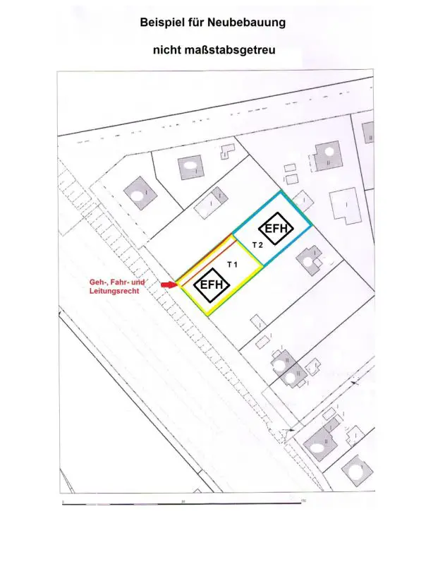 Flurkarte Grünau 2, Vorschlag -- "Grünau* Bezirk Treptow-Köpenick, 2 Baugrundstücke je ca. 590 m² für Einfamilien- oder Doppelhaus