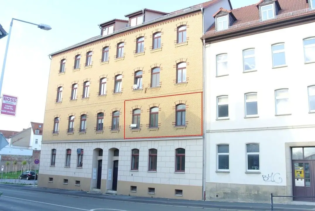 Straßenverlauf -- sehr schöne 3-Zimmerwohnung mit Balkon in Altenburg zu verkaufen