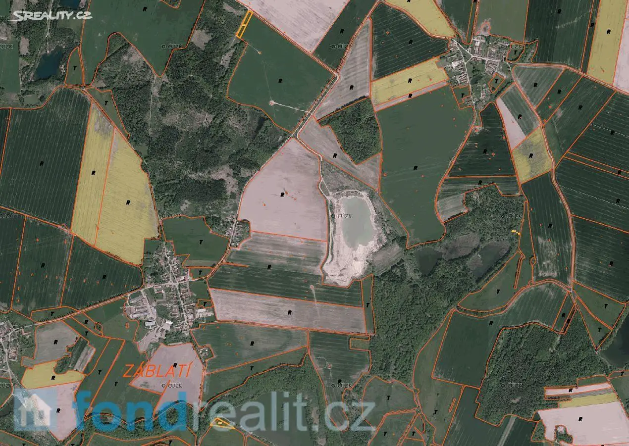 Prodej  pozemku 7 758 m², Dříteň - část obce Záblatí, okres České Budějovice