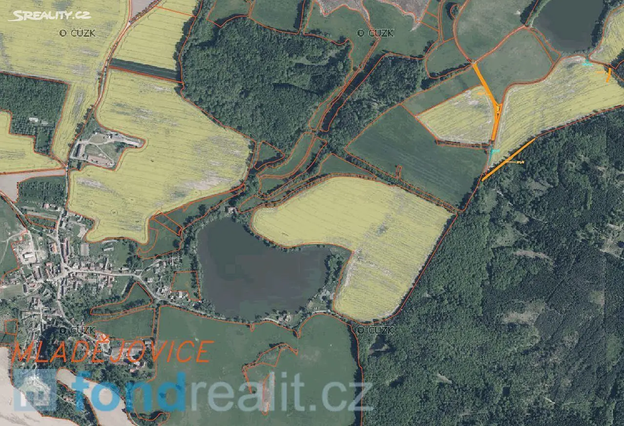 Prodej  pozemku 3 240 m², Čejetice - část obce Mladějovice, okres Strakonice