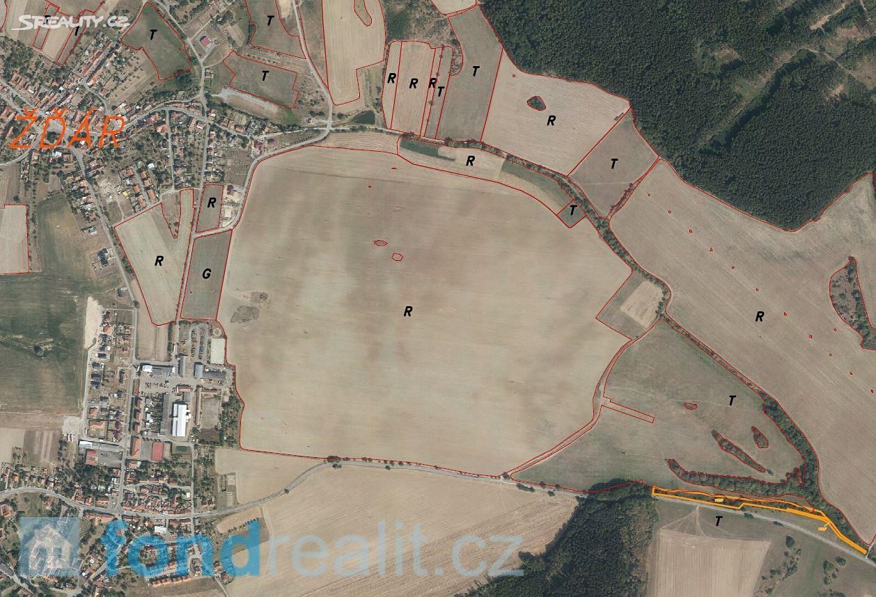 Prodej  pozemku 7 270 m², Žďár, okres Blansko