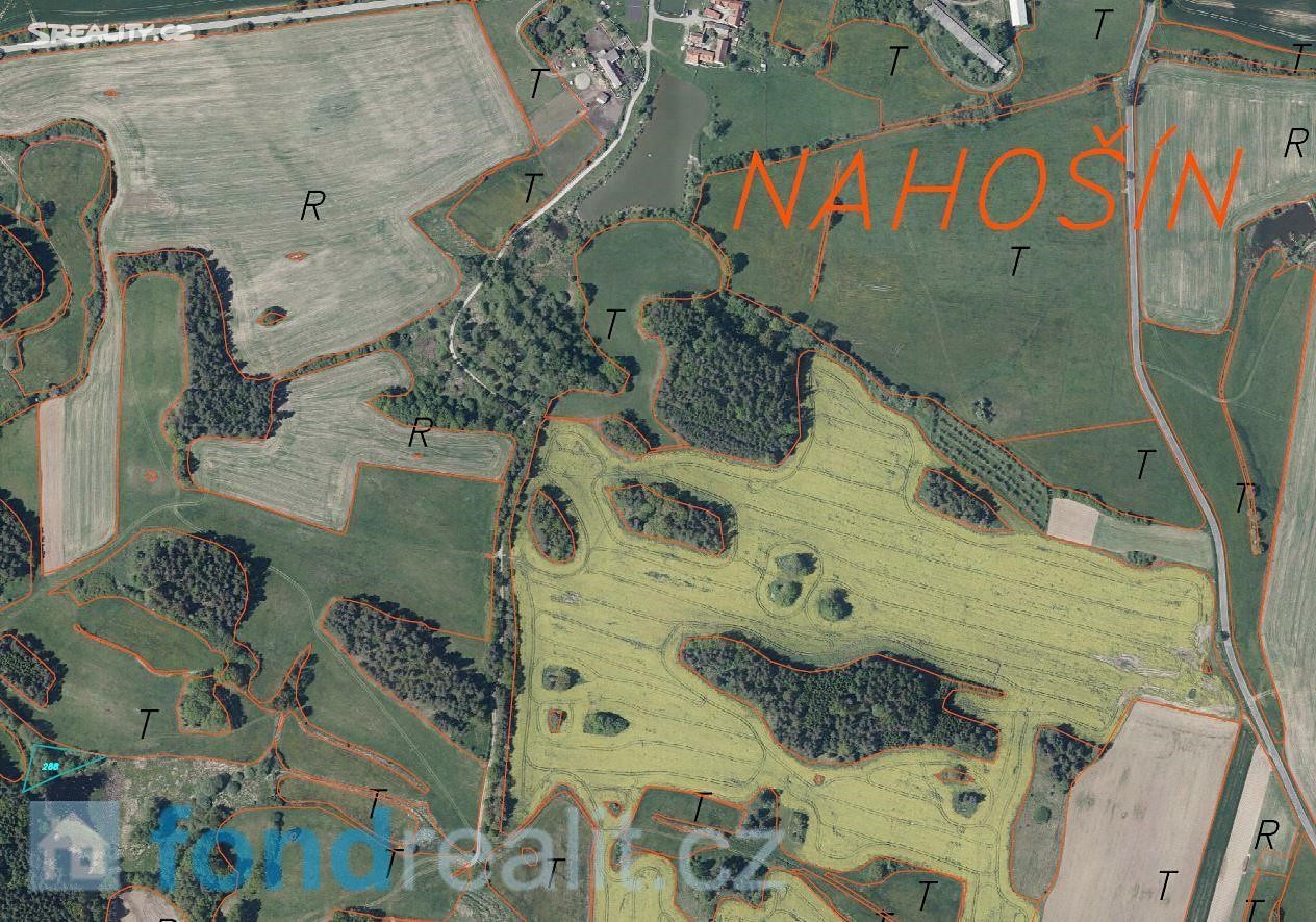 Prodej  pozemku 1 367 m², Doubravice - část obce Nahošín, okres Strakonice