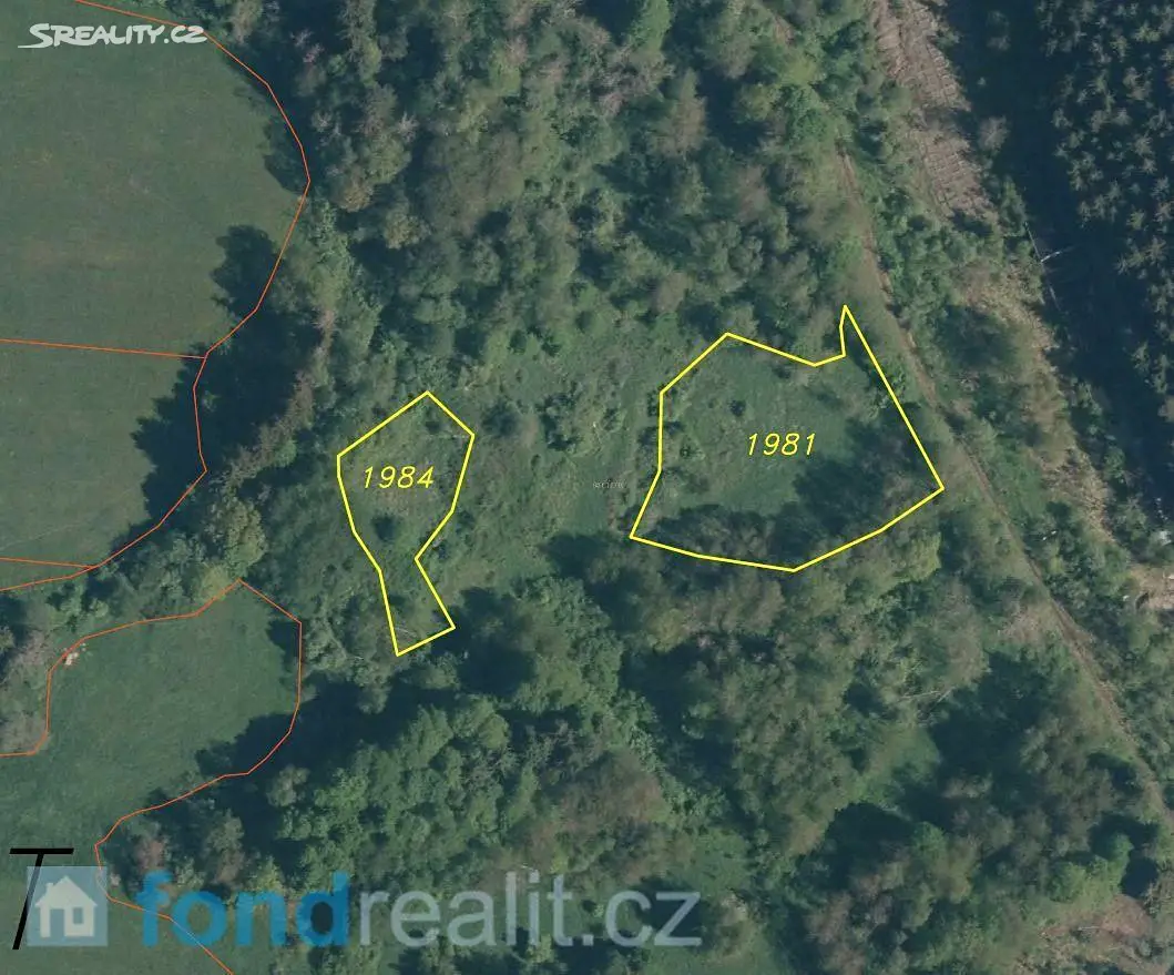 Prodej  pozemku 4 336 m², Větřní - část obce Větřní, okres Český Krumlov