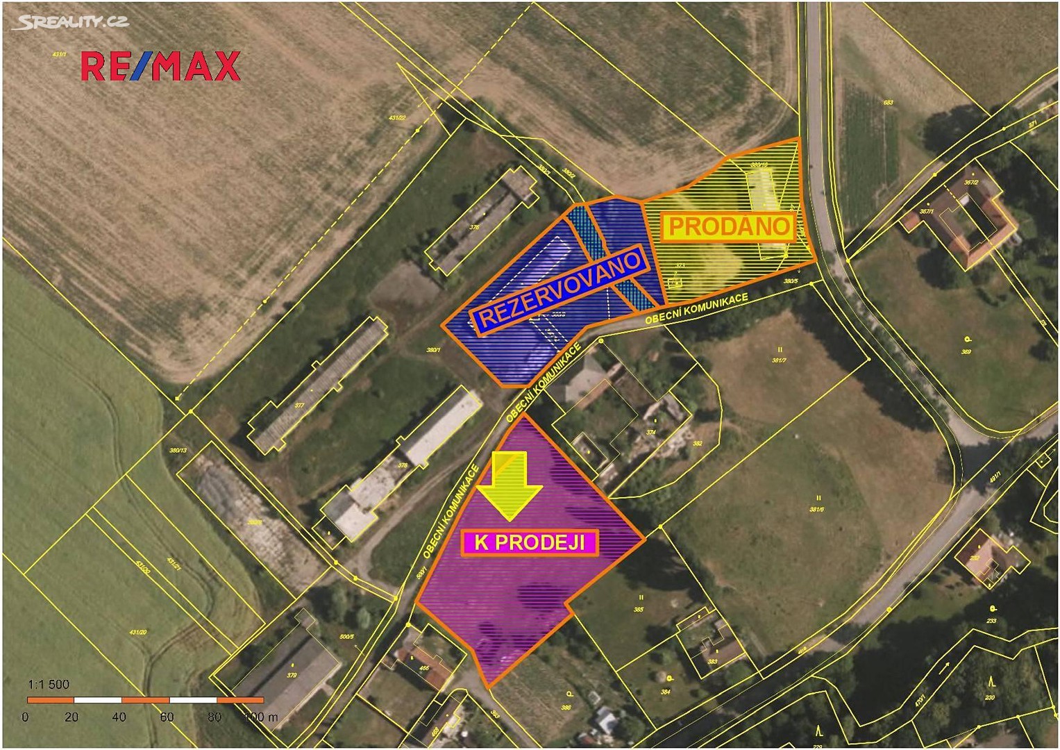 Prodej  komerčního pozemku 5 382 m², Vražné - Hynčice, okres Nový Jičín