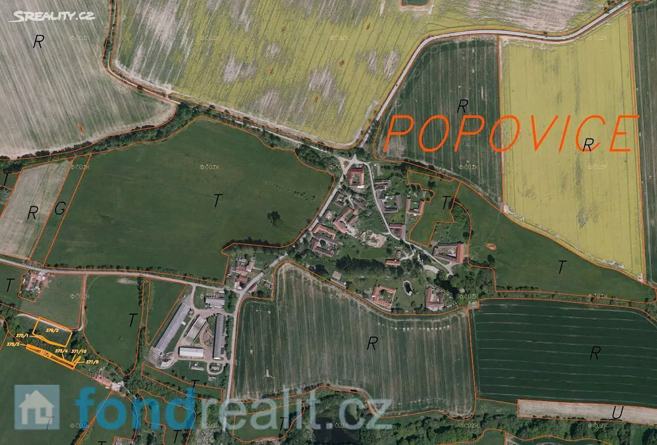 Prodej  pozemku 3 629 m², Dolní Bukovsko - Popovice, okres České Budějovice