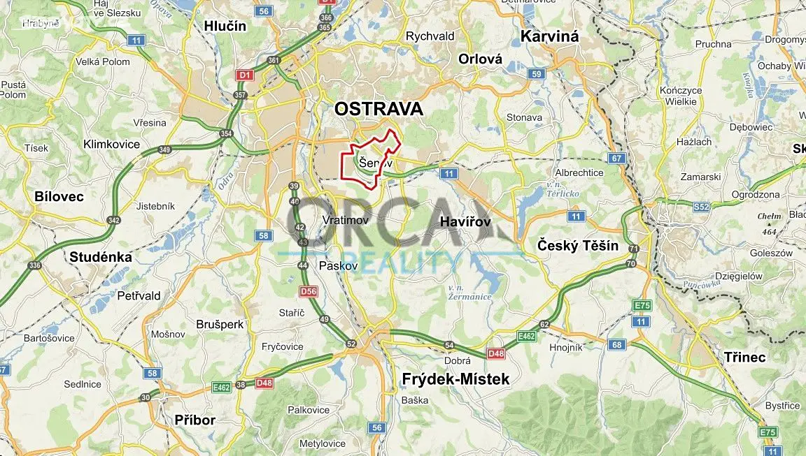 Prodej  pole 3 614 m², Ostrava, okres Ostrava-město