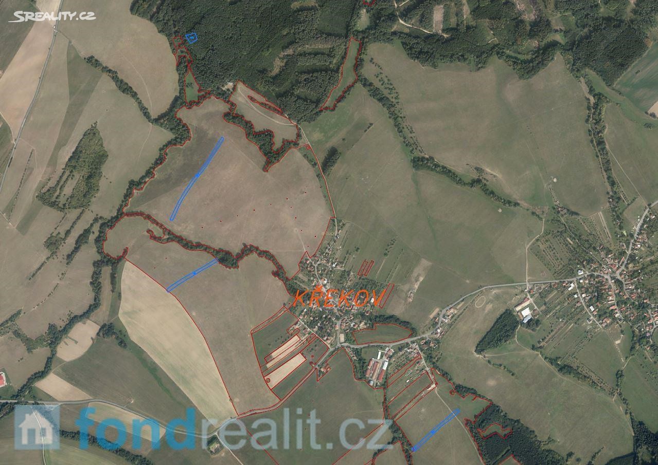 Prodej  pozemku 2 184 m², Křekov, okres Zlín
