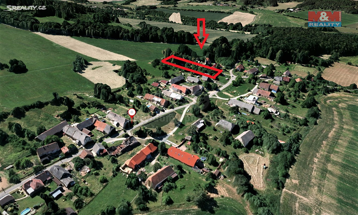 Prodej  stavebního pozemku 3 415 m², Poběžovice - Šitboř, okres Domažlice