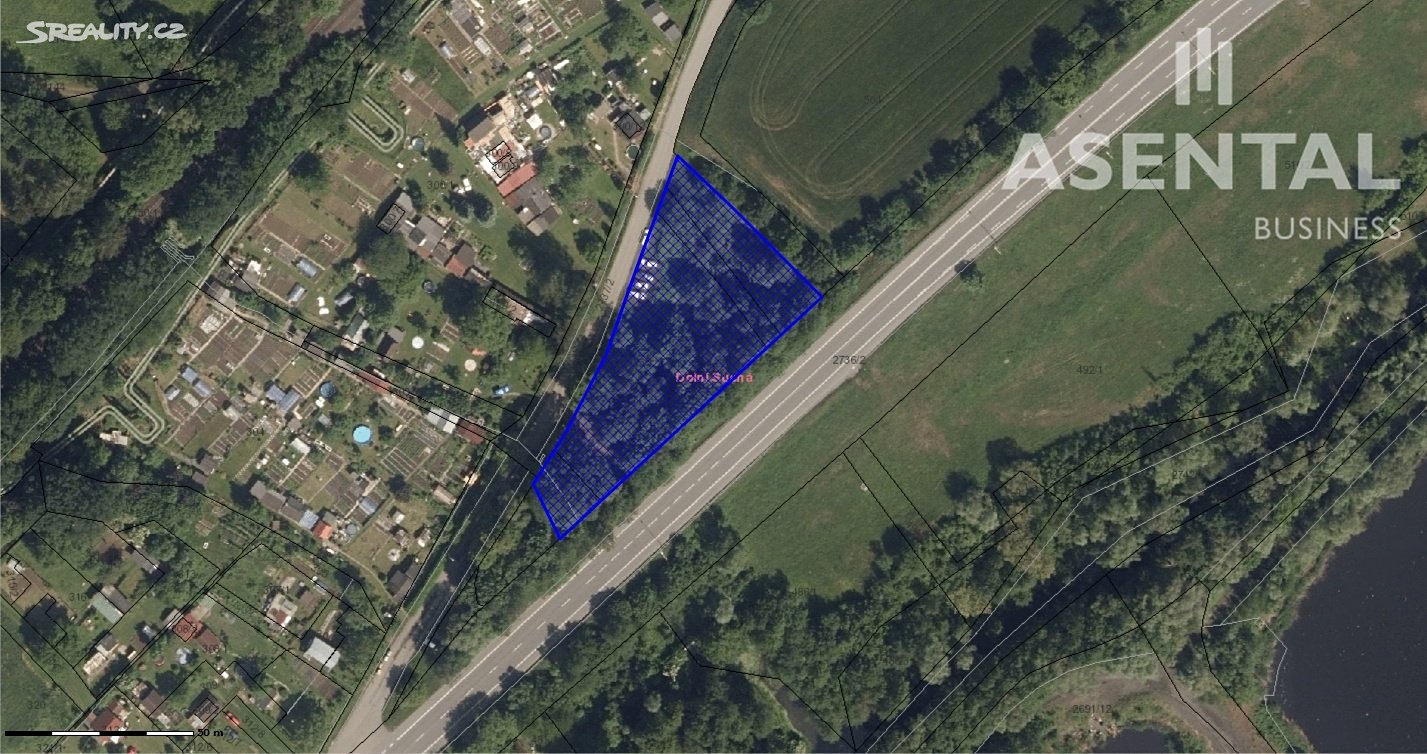 Prodej  pozemku 2 911 m², Orlovská, Havířov - Dolní Suchá