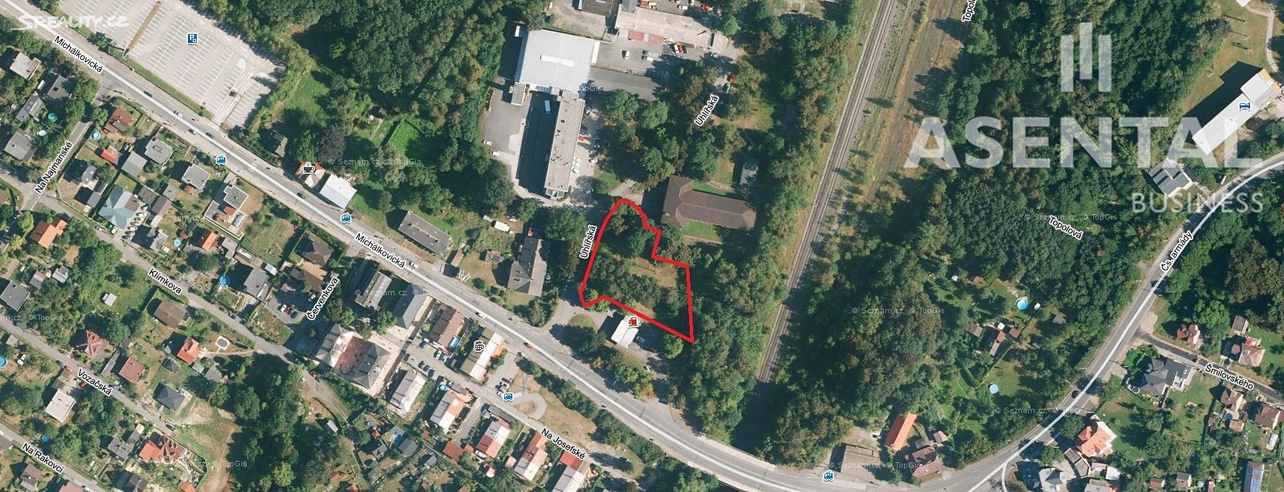 Prodej  pozemku 2 546 m², Uhlířská, Ostrava - Slezská Ostrava